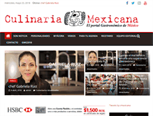 Tablet Screenshot of culinariamexicana.com.mx